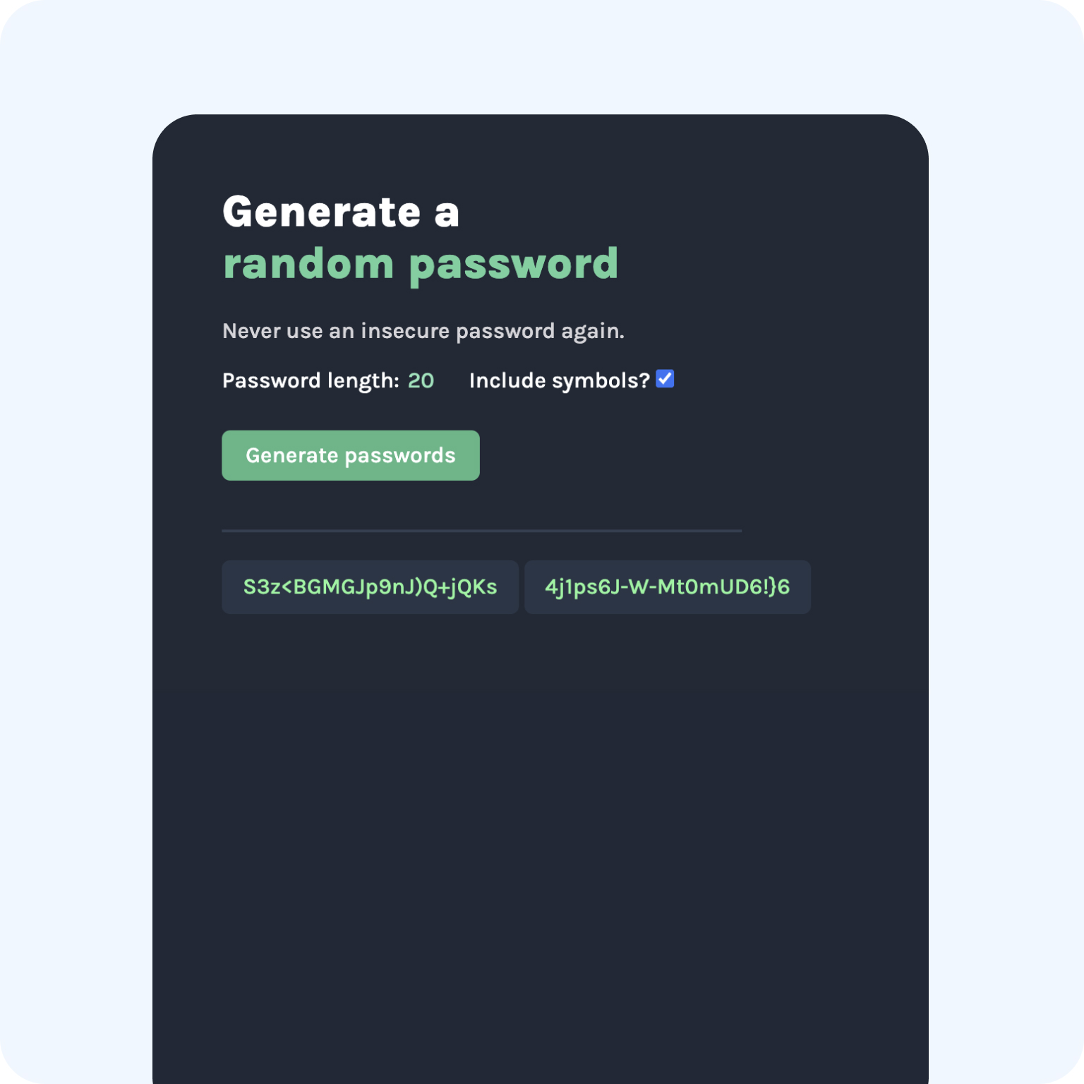 Password Generator